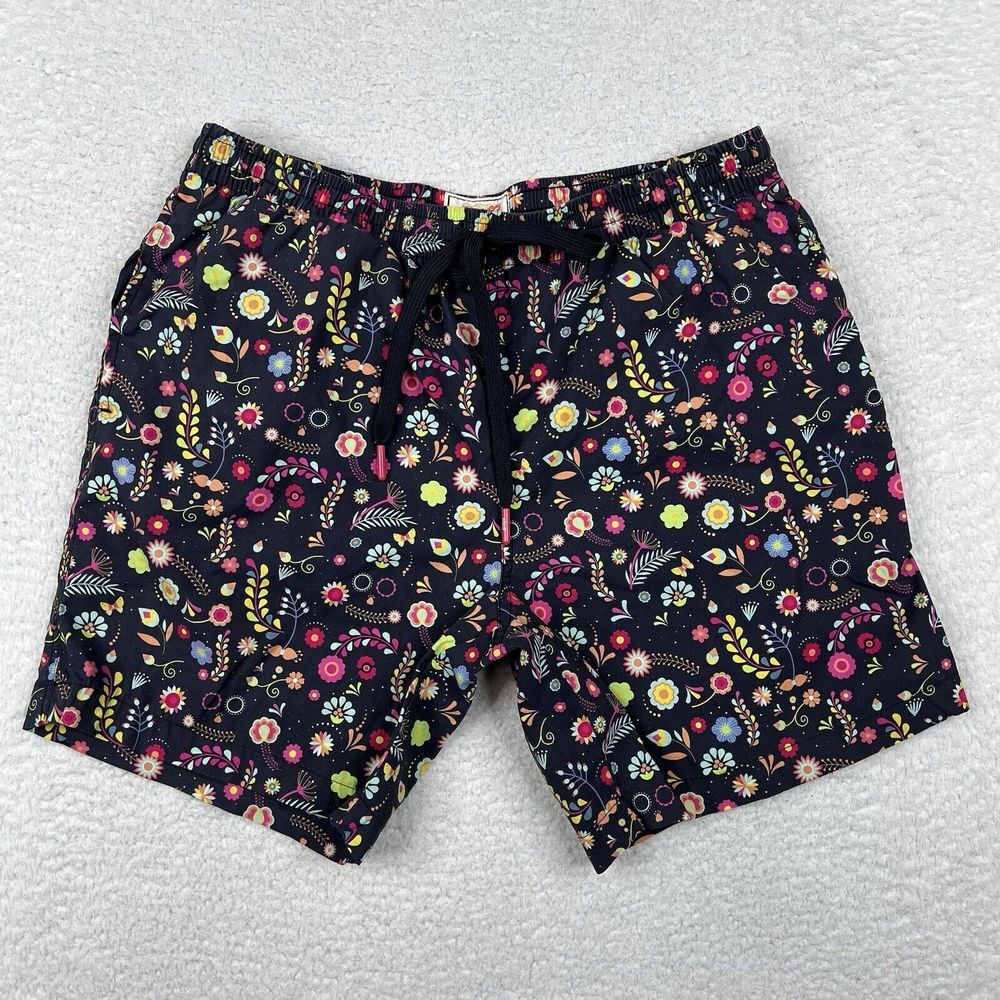RSVLTS Shorts Mens Medium Multicolor The Roosevelts Board Swim Trunks Pockets‎